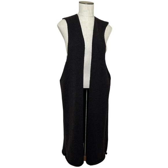 Eskandar Sleeveless Sweater Wool Cashmere Womens One Size Longline Lagenlook - Picture 2 of 10